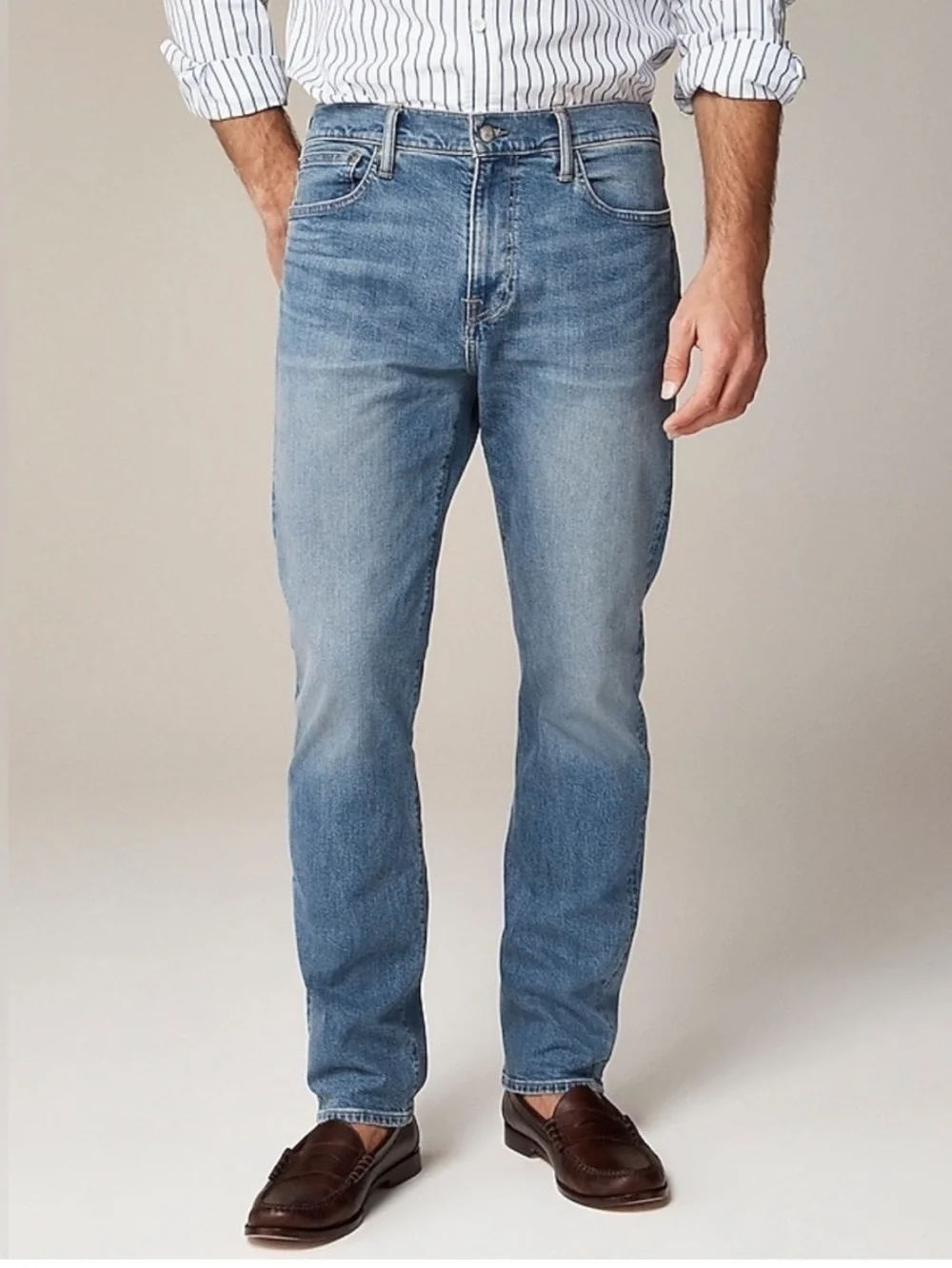 J. Crew 770 34x34 men’s Straight-fit stretch jean in three-year wash AW296